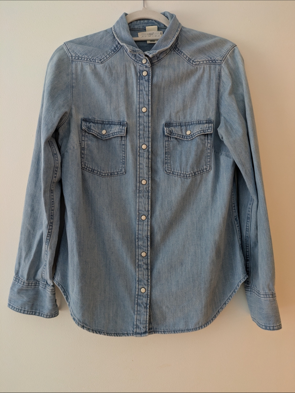 H&M Jean Shirt, Size M, Fall Clothes, Denim Top